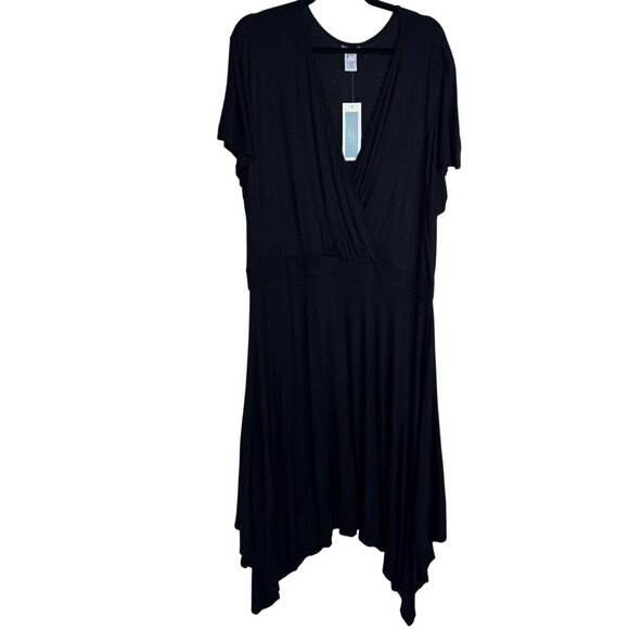 Bundle 2 U-Knit Dresses Black & Brown 1X Handkerchief Hem Whimsigoth‎ Dark Fairy - Picture 2 of 14